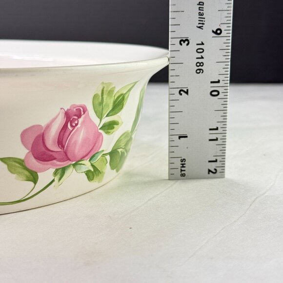 Vintage Pfaltzgraff Dahlia Round Vegetable Bowl with Design - Picture 9 of 9